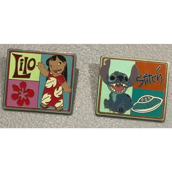 Vintage 2004 Lilo And Stitch Disney Pin Set - Picture 1 of 5